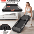 thumbnail image 2 of [TREADMILL CLEARANCE] FYC Treadmill with Desk Workstation, Folding Treadmill with 350 LBS Weight Capacity, Treadmills for Home, Bluetooth Speaker, Portable 3.0HP, 2 of 7