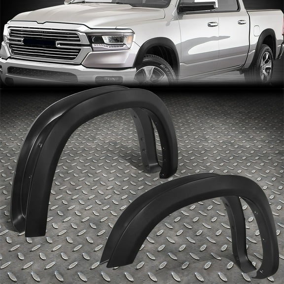 [4 pcs] For 19-24 Ram 1500 Pickup Paintable Factory Style Wheel Fender Flares