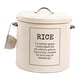 thumbnail image 1 of Caja metálica para almacenar arroz, contenedor de hierro para arroz, contenedor sellado para alimentos, contenedor redondo para arroz Estilo B, 1 of 9