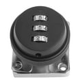 thumbnail image 3 of Password Locking Hasp And Staple With Padlock Garage Lock Cupboard Shed Black, 3 of 10
