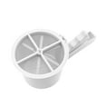 thumbnail image 5 of Handheld Flour Sieve Cup Powdered Sugar Shaker Durable Flour Shaker Flour Sieve Hand Crank Flour Sifter for Kitchen Utensil white, 5 of 8