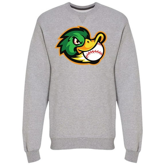 Cool Angry Duck Baseball Mascot Sweatshirt Men -Image by Shutterstock, Male Medium