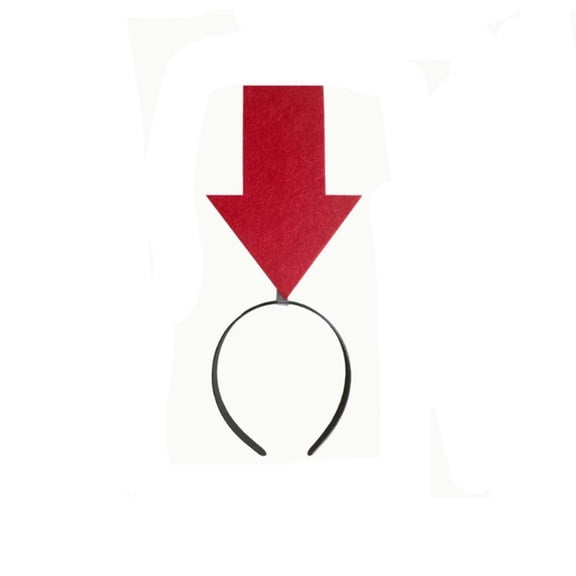 OCCOA Red Arrows Headband for Women, Soft Stretchy Hair Band with Arrow Print, Comfortable Fashion Hair Accessory for Party Daily ,Red