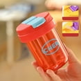 thumbnail image 2 of XYKA New Food Grade Plastic Cups, Durable Colorful Plastic Water Cup with Drinking Straw & Leak Proof Lid, Portable Sealed Clear Cup for Travel Sport Hiking Camping Climbing, 2 of 7