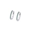 thumbnail image 1 of Arracadas Churumbela Pave Esmeralda Uñas Oro 18k Lam blanco Unitalla, 1 of 7