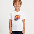 thumbnail image 2 of Boys Graphic T Shirt Six Seven Graffiti Number Short Sleeve Tee Sixth Birthday Party Style 100% Cotton Soft Kids Tops 4-13Y, 2 of 5