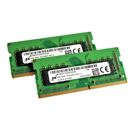 Micron MTA8ATF1G64HZ-2G3B1 Non ECC PC4-19200 2400Mhz 16GB kit (2x8GB) 1.2V DDR4 Sodimm Laptop Memory HP Spectre Dell XPS 15 Dell Inspiron ASUS Lenovo