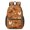 Rooster and Turkey, variant on Rooster and Turkey Brown Pattern 17" School Backpacks for Teens,Waterproof Oxford Fabric,S-Shape Padded Straps for School,Travel,Hiking,Camping