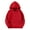 Red, variant on Children's Fleece Lined Hooded Sweatshirt Long Sleeve Solid Pullover Top with Pocket Round Neck Casual Shirt for Boys Girls Children Fleece Hoodie