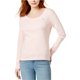 thumbnail image 1 of Tommy Hilfiger - Camiseta básica con cuello redondo para mujer, color rosa, pequeña, 1 of 1