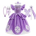 thumbnail image 1 of Vestido de Sofía para niñas, disfraces de princesa para fiesta de Cumpleaños, Halloween, manga abullonada, vestido de baile esponjoso, Verano Fivean unisex, 1 of 2