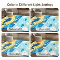 thumbnail image 7 of ODIKA 8'x10' Ultra-Soft Area Rug, Whale Sea Turtle Cartoon Adventure With Sailboat And Wave Accents None Washable, Bare feet friendly, Silk-Touch for Bedroom, Under Sectional, 7 of 7