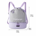 thumbnail image 2 of Sports Drawstring Backpack ,Travel Bag,Lightweight Gym Bag Water-Resistant Pocket | Breathable String Bag for Soccer, Running, Workout, 2 of 6