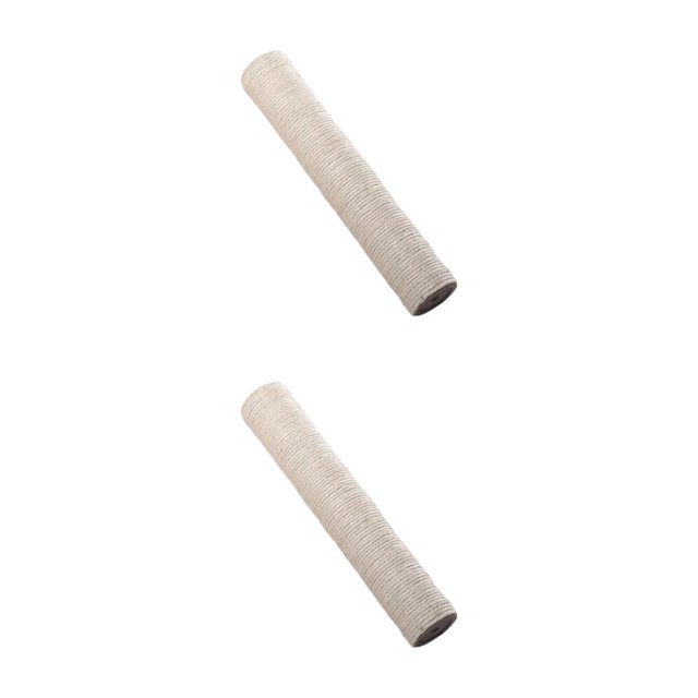 Transemion 1Pack Scratch Post Refill Pole Grinding Protect Claw Rope Nails Sisal cat Beige H 12.5CM Dia 7cm 2Set