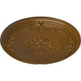thumbnail image 3 of Ekena Millwork 26 1/4"OD x 3 1/4"P Athens Ceiling Medallion (Fits Canopies up to 3 5/8"), Hand-Painted Smokey Topaz, 3 of 5