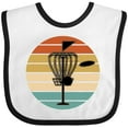 thumbnail image 3 of Inktastic Disc Golf Retro Sunset Boys or Girls Baby Bib, 3 of 4