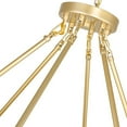 thumbnail image 2 of CWI Lighting Arya 45 Light Contemporary Metal Chandelier in Satin Gold, 2 of 5
