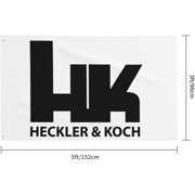 Hec-kler and K-o-c-h Flag 3x5 Ft Garden Yard House Flags Decorative Banner, Indoor Outdoor Party Home Decor