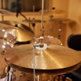 thumbnail image 2 of 2 Pcs Chaîne Cymbale en Alliage d'Aluminium pour Batterie de Performance Jazz, 2 of 9