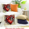 thumbnail image 4 of FCXZI Flower Bird Indoor Decorative Pillow Case for Sofa Couch 20x20in, 4 of 5