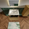 thumbnail image 4 of CITTANEO 24" Mid Century Bathroom Vanity with Sink, Modern Bathroom Cabinet with Push-Open Drawer, Natural Oak, 4 of 7