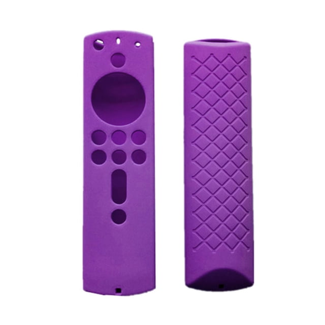 Funda protectora de silicona para carcasa de mando a distancia Amazon Fire TV Stick 4K, color morado