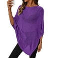 thumbnail image 2 of Womens Sheer Knit Poncho Crochet Summer Tops See Through Mesh Spring Sweaters Beach Cover Ups for Women 2026, One Size, 2 of 8