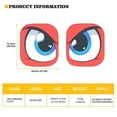 thumbnail image 5 of KUIFORTI 2 Pack Car Sun Shade Cartoon Eyes Front Auto Car Windshield Sun Shade Foldable Automotive Interior Sun Protection Fashion Sunscreen Heat Insulation Sun Visor for Car SUV Van Sedan Truck, 5 of 5