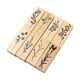 thumbnail image 1 of Kit de 8 sellos de goma de madera con diseño floral de , 6,5 x 2,2 x 2,5 cm, accesorios, 8 patrones diferentes para tarjetas de felicitación,, 1 of 8