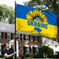 thumbnail image 3 of Flagwix Ukraine Peace Sunflower Grommet Flag DDH3385GF - 4x6 ft., With Flag Pole Rings, 3 of 6