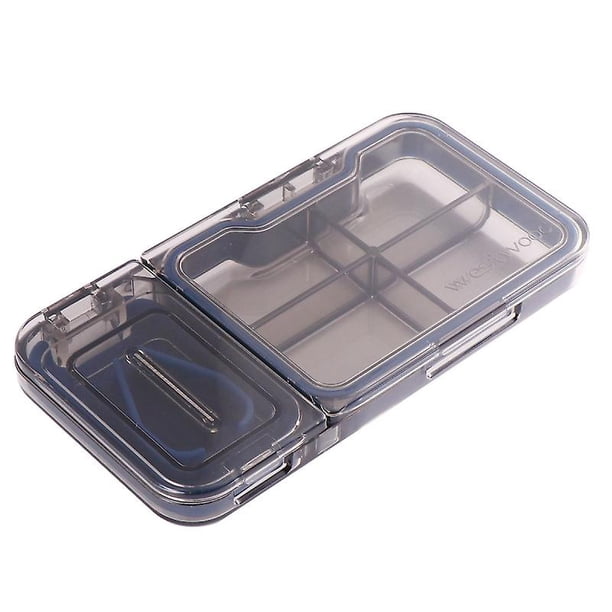 Divisor de medicamentos Allinless pastillero portátil 11,9x6,3x1,8 cm