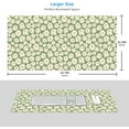 thumbnail image 3 of Kawaii Green Flower Extended Gaming Mouse Pad Large, 31.5"X15.7" Big Mouse Pad with Non-Slip Base Long Computer Keyboard Mouse Mat for Home Office Work, 3 of 6