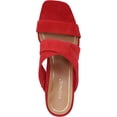 thumbnail image 4 of Vionic Women's Merlot Heeled Sandal Red Suede 9W, 4 of 5
