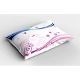 thumbnail image 2 of Ambesonne Modern Pillow Sham 2 Pack, Ivy Flower Leaves Nature, 30"x20", Dark Blue Lilac, 2 of 3