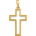 thumbnail image 3 of 14K Yellow Gold Polished Cross Pendant (Width 15.1) (Length 29.4) - Jbsp, 3 of 5