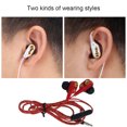 thumbnail image 2 of Inteprter Auricular con cable Auriculares de alta Graves pesados ​​​​Auriculares tipo auricular Auricular de doble bobina móvil, rojo No.01 20piezas, 2 of 6