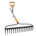 thumbnail image 2 of ErgieShovel 16-Tine Strain Reducing Steel Bow Rake with 54-Inch Steel Shaft, 2 of 8