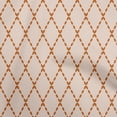 thumbnail image 1 of oneOone Cotton Jersey Light Beige Fabric Argyle Sewing Craft Projects Fabric Prints By Yard 58 Inch Wide, 1 of 4
