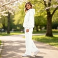 thumbnail image 6 of TOMVIGX 2 Piece Sets for Women Baggy Jogger Sets Trendy Fall Outfits Hoodie Wide Leg Pants White S, 6 of 6