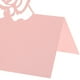thumbnail image 5 of GOOHOCHY 50 tarjetas de lugar florales, tarjetas de nombre para asientos de boda, tarjetas plegables para baby shower, bodas, mesas, color rosa, 5 of 8