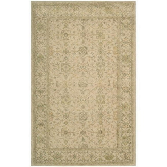 Nourison Hand-tufted Area Rug Beige 8'6" x 11'6" Contains Latex Wool Border 0.51 - 0.75 inch 8' x 10' Accent, Indoor