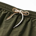 thumbnail image 6 of Besolor Plus Size Workout Shorts for Men Drawstring Elastic Waist Lightweight Casual Running Athletic Hiking Shorts with Pockets(4X-Large,Army Green), 6 of 7
