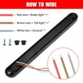 thumbnail image 3 of Red High Brake Tail Light, for Park Stop Turn signals Tail Brake Light, Waterproof Brake Strip, 10-30V Trailer Identification Clearance Strip Bar Light for Truck Trailer RV Surface Mount, 3 of 7
