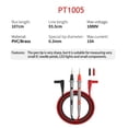 thumbnail image 3 of 1000-V 10A 20A Thin Tip Needle Digital Multimeter Multi Meter Lead Probe Wire Pen Cable Multimeter ,Precise Durable, 3 of 6