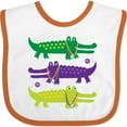 thumbnail image 3 of Inktastic Mardi Gras Holiday Alligators Boys or Girls Baby Bib, 3 of 4