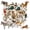 2A-35pcs, variant on 35pcs Cute Animals Stickers Wildlife Stickers Funny Animals Stickers for Laptop Suitcase Fridge