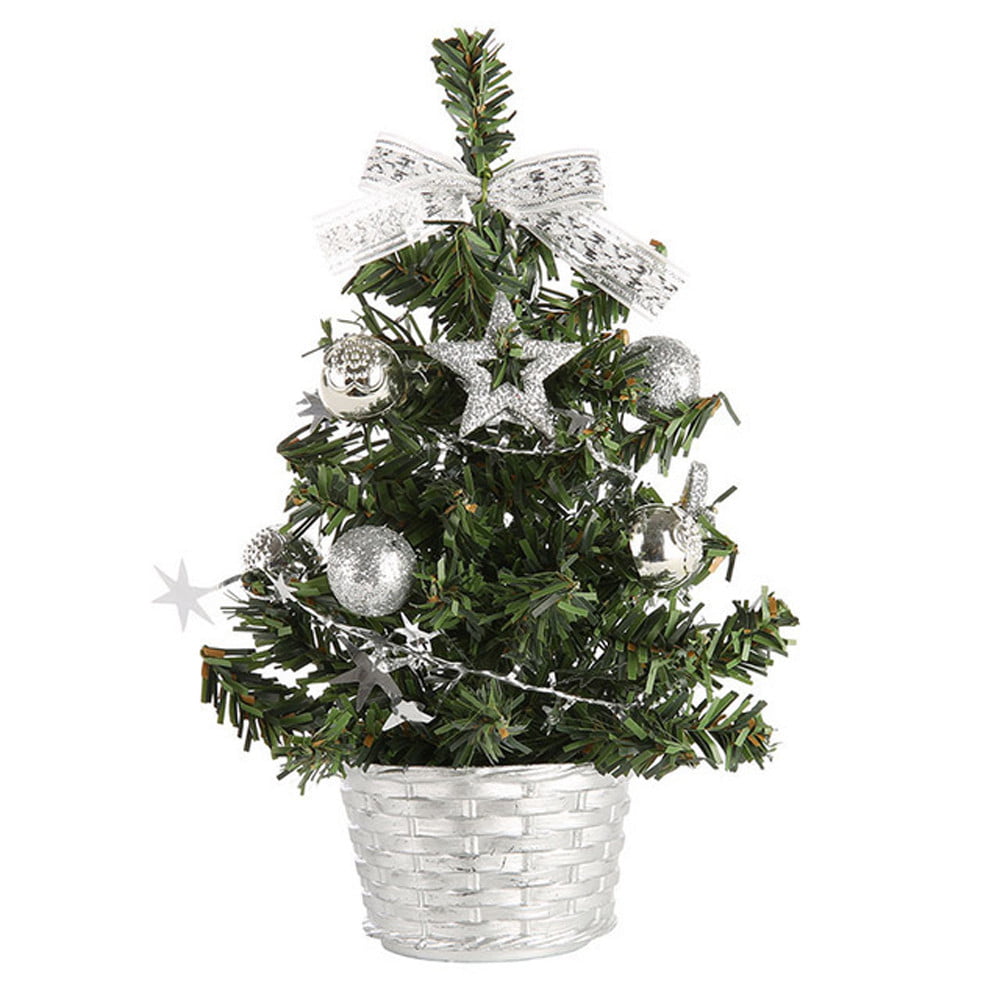12/24pcs Christmas Mini Tree Decor Cedar-Ornaments Desktop Trees-Party Miniature 
