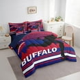 thumbnail image 3 of Erosebridal Rugby Sport Bedding Sets Full Size,Football City Comforter Sets with Sheets,Buffalo Silhouette Bed in a Bag Full Size,Luxury Bedroom Decor Reversible,7-Piece, 3 of 7
