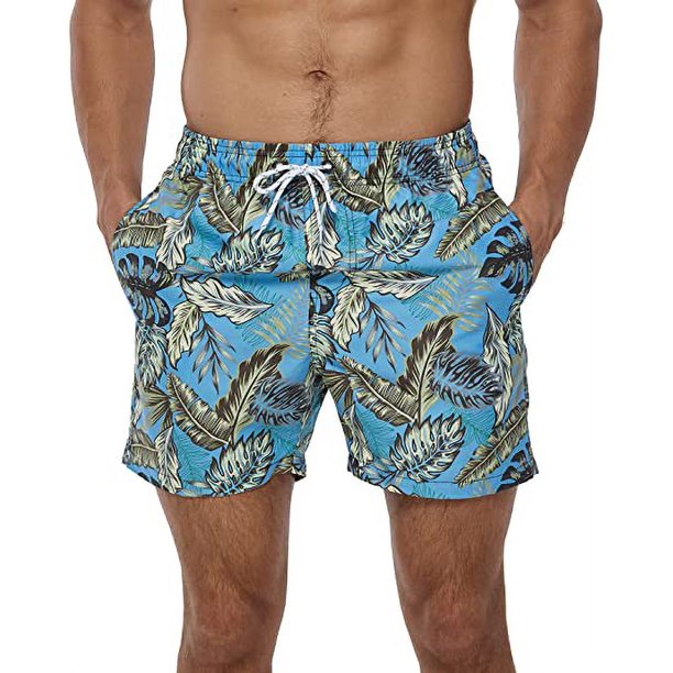 Bañador corto de verano para hombre, traje de baño para playa, Surf, pantalones deportivos, forro de malla y bolsillos Fivean unisex
