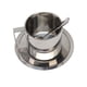 thumbnail image 2 of Juego de tazas de café de acero inoxidable de doble pared, modernas, resistentes al óxido, para café, capuchino, té, para el hogar, la oficina, la cafetería, el camping, 260 ml, 2 of 14